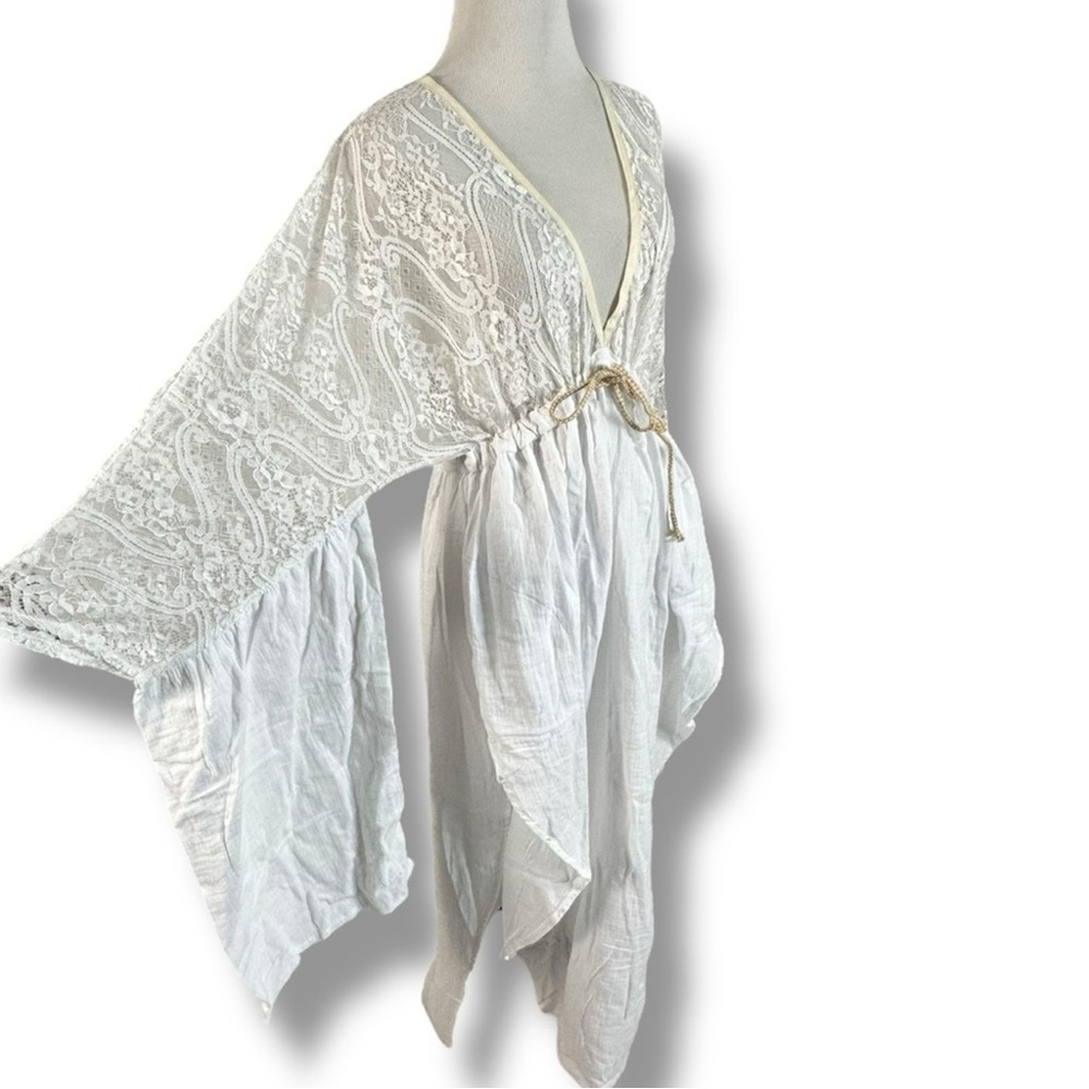 One Teaspoon White Lace High Low Dress
